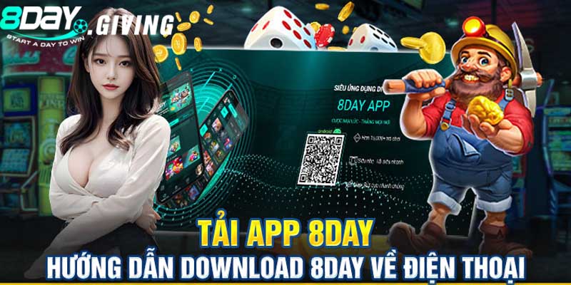 Hướng dẫn tải App 8DAY